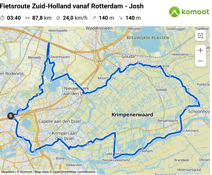 Fietsroutes Zuid-Holland