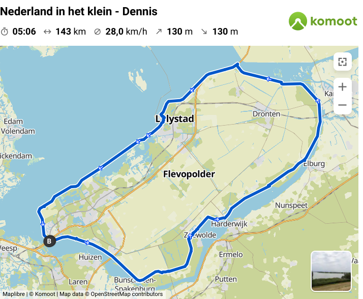 Race routes Flevoland