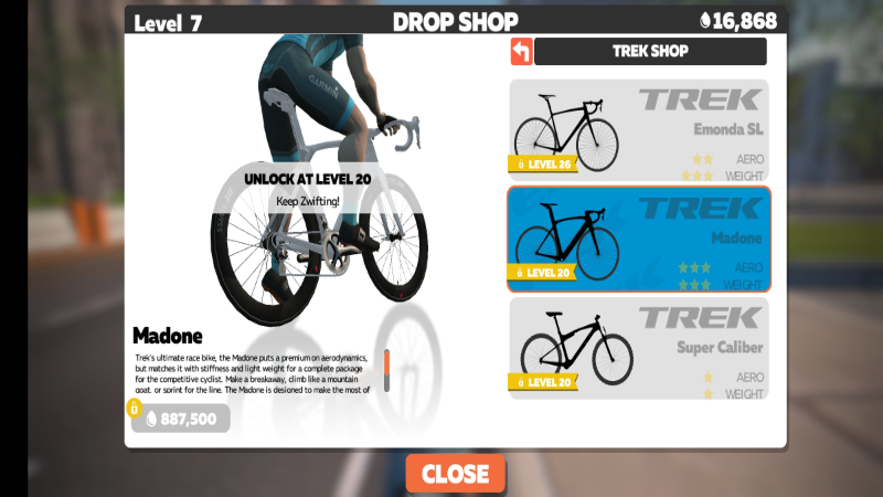 Always wanted the virtual version of the Trek Madone? You can, for just 887.5 thousand drops...